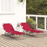  Sklopiva ležaljka za sunčanje 2 pcs Crvena 188 x 57 x 86,5 cm | Eponuda.ba