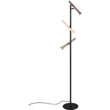  Črna LED stoječa svetilka s kovinskim senčilom (višina 150 cm) Fiato – | Shoptok.si