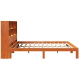 vidaXL Krevet s regalom za knjige bez madraca 180x200 cm od borovine | shoptok.hr