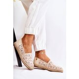 S. BARSKI Classic Women's Espadrilles Openwork Beige Catris | shoptok.hr