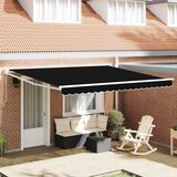  Povlačivi tende Crna 400 × 300 cm 100% Poliester i Aluminij | shoptok.hr