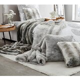 Ambiente krznena odeja 150/200 cm srebrne barve | Shoptok.si