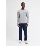 JJ Rebel Majica 'JREBKIM' mornarska / pegasto siva | Shoptok.si