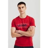 Legendww muška pamučna majica u crvenoj boji 6485-9368-10 Cene
