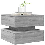 Ormarić za uzglavlje LED sivom sonomom 50x50x40 cm | shoptok.hr