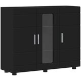 vidaXL kreveta s policom crna 55.5 x 29 x 100 cm konstruirano drvo | shoptok.hr