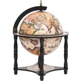 vidaXL Za vino u obliku globusa crni masivno drvo eukaliptusa | shoptok.hr