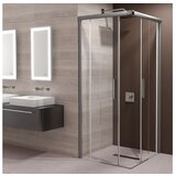  Kabina tuš 90x90x195cm kvadratna (mat staklo, krom profili) ROCCO ECO | Eponuda.ba