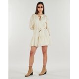 Desigual Kratke obleke SILVIBOHO Bela | Shoptok.si