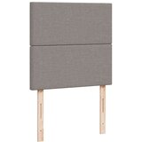 vidaXL Box spring postelja z vzmetnico taupe 90x200 cm blago | Shoptok.si