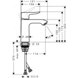 Hansgrohe enoročna armatura za umivalnik METRIS 110 (31084000) Cene
