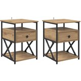  Noćni ormar s ladicama 2 pcs hrast artisan 40 x 42 x 55 cm | shoptok.hr