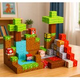  Construction Blocks Pixel World Colored Cubes 146 pcs. | shoptok.hr