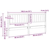  Tapecirani uzglavlje Smeđa 180 cm Čvrsto borovo drvo | shoptok.hr