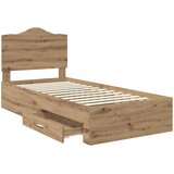  Krevetna konstrukcija s ladicama Umjetnički hrast 90 x 190 cm | shoptok.hr