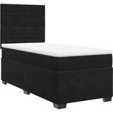 Maison Chic Box spring postelja - Vzmetna postelja z vzmetnico črna 80x200 cm žamet SL16913, (21884352) | Shoptok.si