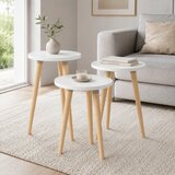 MID.YOU MIZICA, bela, medeni hrast | Shoptok.si
