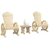 Maison Chic Seti vrtnega pohištva - Vrtna garnitura - Vrtni pohištvo set 3-delna trden les jelke, (21809813) | Shoptok.si