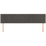  Uzglavlja 2 kom tamnosiva 90x5x78/88 cm baršunasta | shoptok.hr