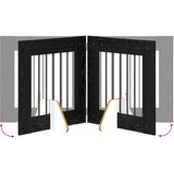  Vrata za pse s postoljem 2 pcs Crni hrast 60 x 60 cm | shoptok.hr