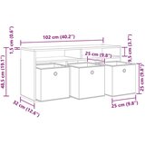  Nizek šalter s predalom Star les 102 x 32 x 48,5 cm, (5000238881) | Shoptok.si