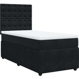 Box spring krevet s madracem crni 90x190 cm baršunasti | shoptok.hr