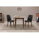 Woody Fashion vina 1053 - walnut, anthracite walnutanthracite extendable dining table & chairs set (3 pieces) Cene