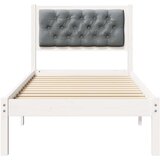  Okvir za krevet Svijetlo siva 75 x 190 cm tkanina | shoptok.hr