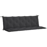  Jastuk za vrtnu klupu crni 180 x (50+50) x 7 cm tkanina Oxford | shoptok.hr