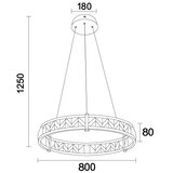  LED prigušiva luster na sajli ENRIQUE LED/55W/230V 3000-6000K +daljinski upravljač | Eponuda.com