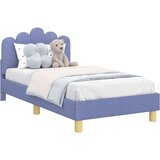  Posteljica za malčke z vzglavjem Jeans modra 80 x 160 cm blago, (5000105016) | Shoptok.si