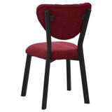 Hanah home trpezarijska stolica elma burgundy | Eponuda.com