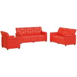  Set sofe 3 pcs Crvena Umjetna koža | shoptok.hr
