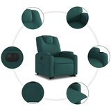  Električni naslonjač na podizanje tkanina tamnozeleni | shoptok.hr