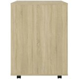 Ormarić s kotačima boja hrasta 60x53x72 cm konstruirano drvo | shoptok.hr