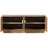 WOOOD TV omarica iz masivnega hrasta v naravni barvi 133x52x45 cm Zuma – | Shoptok.si
