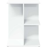 vidaXL Nočna mizica bela 46,5x29x61 cm inženirski les | Shoptok.si