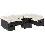  The Living Store Vrtna sedežna garnitura 11-delna z blazinami črn poli ratan - Vrtna Sedežna Garniture, (21451334) | Shoptok.si
