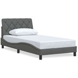  Okvir kreveta bez madraca tamnosivi 100x200 cm od tkanine | shoptok.hr