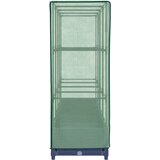 Povišena gredica s pokrovom za staklenik izgled ratana 160x40x123 cm | shoptok.hr
