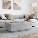  Stolić s beskonačnim LED siva boja betona 116x69x40 cm | shoptok.hr
