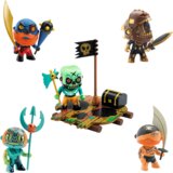 Djeco Komplet Arty Toys veliki - pirati Tatoo & So Hipster & Nha & Globular & Skull s splavom Cene