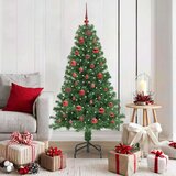 vidaXL Umjetno božićno drvce Zelena 150 cm PVC i Čelik i Plastika | shoptok.hr