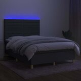  Krevet box spring s madracem LED tamnosivi 140x190 cm tkanina | shoptok.hr