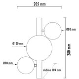 HOME LIGHT vesta 599 zidna lampa 3*G9 crna | Eponuda.com