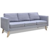 vidaXL Kavč trosed iz blaga svetlo sive barve | Shoptok.si