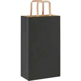  Papirnate vrećice 50 kom s ručkama crne 21x11x36 cm | shoptok.hr