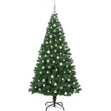  Umjetno božićno drvce Zelena 240 cm PVC i Čelik i Plastika 125 x 125 x 240 cm | Shoptok.si