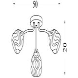 Searchlight 11523-3SN - Plafonski luster ASTRAL 3xG9/33W/230V mat hrom | Eponuda.com