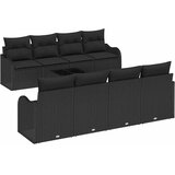  Sjedeća garnitura za vrt Crna 55 x 55 x 37 cm poliratan | shoptok.hr
